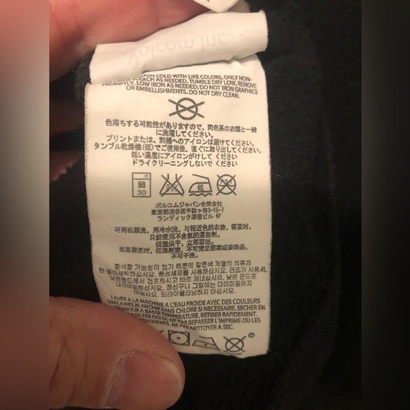 Volcom Snowboarding Mens Crew Neck Black / Camo Sweatshirt Longer Loose Size XL - Picture 6 of 6